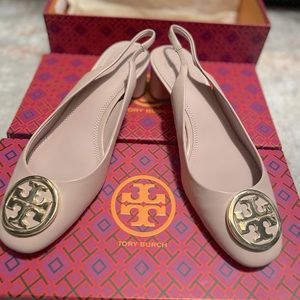 TORY BURCH - Benton 45mm Slingback Nappa Leather